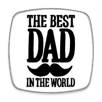 The best dead in the world - Square fridge magnet - white - Front