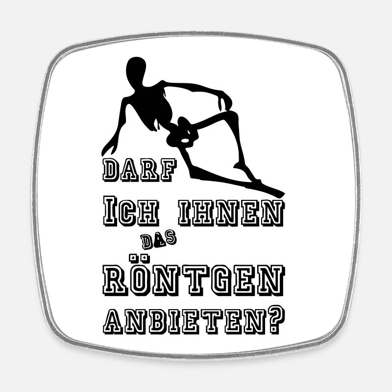 Röntgen anbieten Medizin Geschenk - Viereckiger Kühlschrankmagnet - Weiß