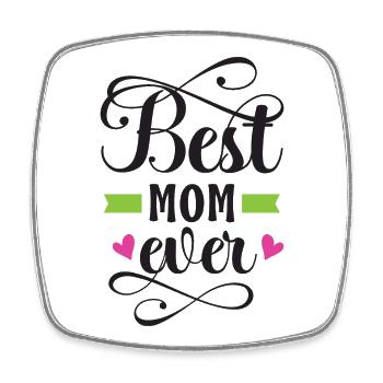 Beste Mama aller Zeiten - Viereckiger Kühlschrankmagnet - Weiß - Vorne