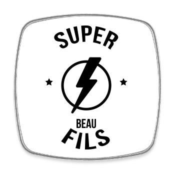 belle-fille / beau-fils / beau fils / belle fille - Magnet carré - blanc - Devant