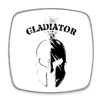Sports Car Wings Bird Illustration Logo Cars - Square fridge magnet - white - Front