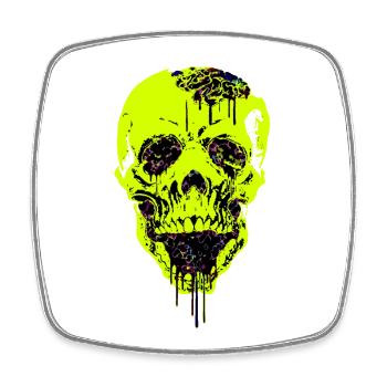 Neurowerveldeil Skull Icon - Square fridge magnet - white - Front