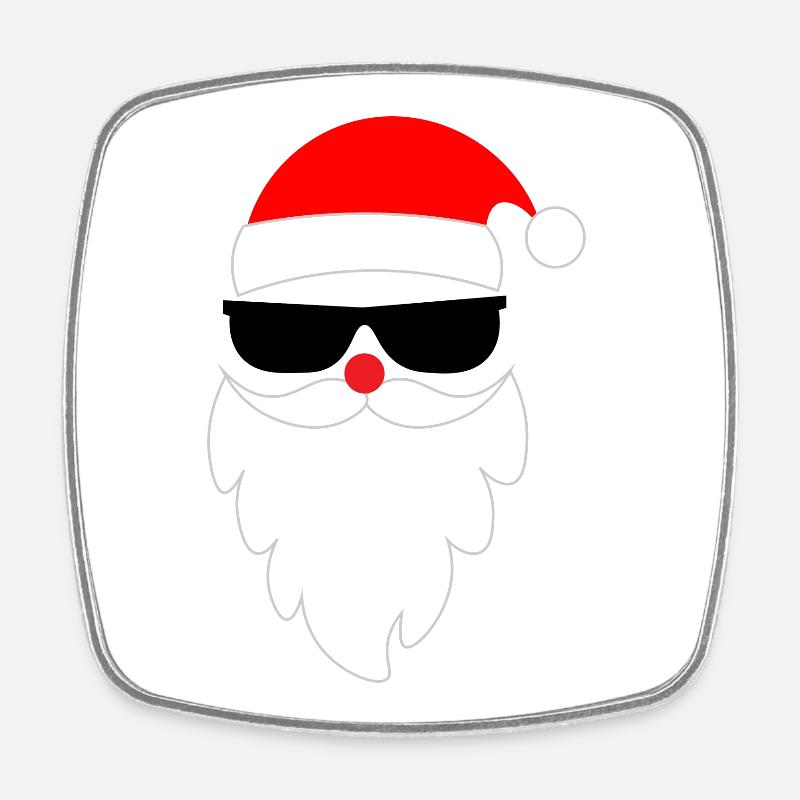Cool Santa Claus Santa Claus - Square fridge magnet - white