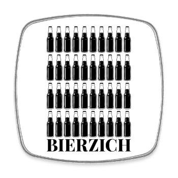 Bierzich Bier 40. Geburtstag Vierzig Vierzich 40 - Viereckiger Kühlschrankmagnet - Weiß - Vorne