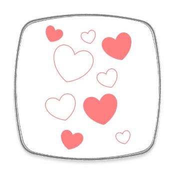Cadeau pour la fête des mères : Idée de cadeau pour la fête des mères - Magnet carré - blanc - Devant