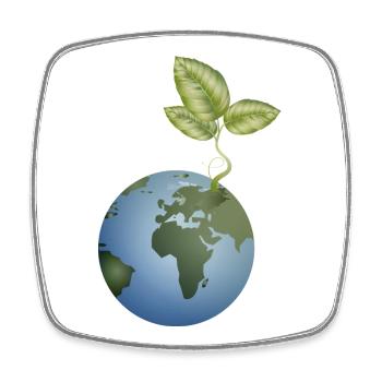 in the soil unfolds - Square fridge magnet - white - Front