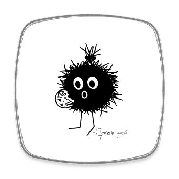 L'animal moelleux:« Oooh! » © Chyropterum Innoxius - Magnet carré - blanc - Devant