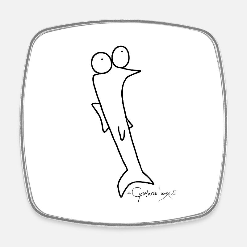 Roach © Chyropterum Innoxius - Square fridge magnet - white
