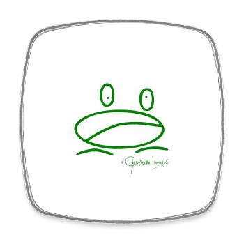 Frogmini © Chyropterum Innoxius - Square fridge magnet - white - Front