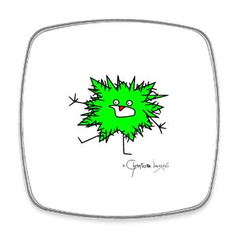 Woolly Beastie freaks out © Chyropterum Innoxius - Square fridge magnet - white - Front