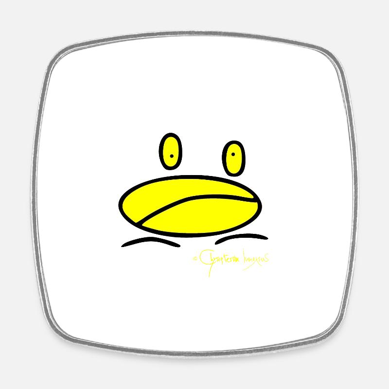 Frogmini - Ranunculus Oophagus - Square fridge magnet - white