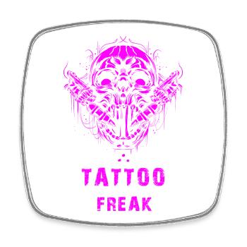 Tattoo Freak - Viereckiger Kühlschrankmagnet - Weiß - Vorne