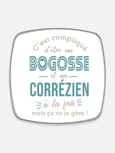 Corrézien cadeau corréze correze Correzien - Magnet carré - blanc