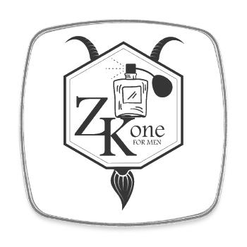 Parfum de chèvre pour homme - Magnet carré - blanc - Devant