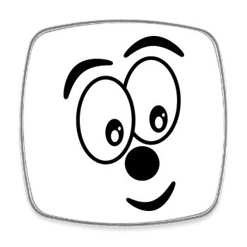 HUMOUR. CITATION. MESSAGE. RETRAITE. ANNIVERSAIRE. - Magnet carré - blanc - Devant