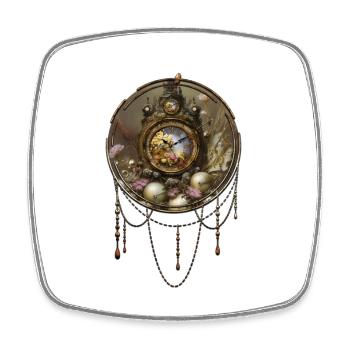 Die Steampunk-Ästhetik - Viereckiger Kühlschrankmagnet - Weiß - Vorne