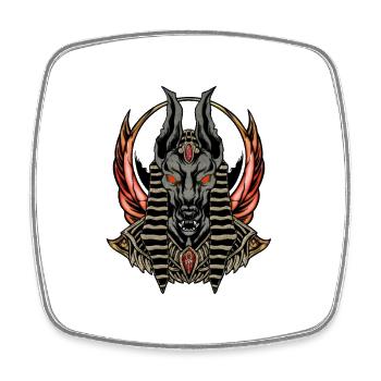 Anubis, der Gott der Toten - Viereckiger Kühlschrankmagnet - Weiß - Vorne