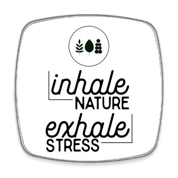 Environmental protection - Square fridge magnet - white - Front