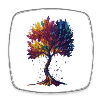 Tree of Life - Square fridge magnet - white - Front