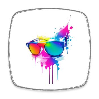 Sunglasses - Square fridge magnet - white - Front