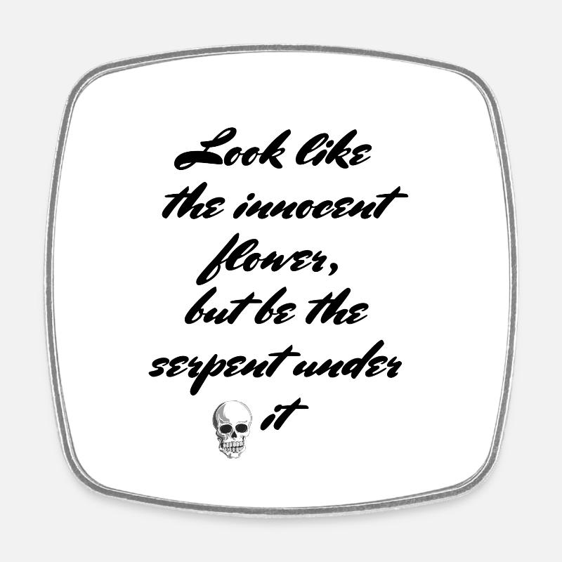 T shirt Lady Macbeth - Magnet carré - blanc