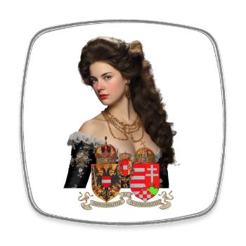 Empress Austria – Kaiserin Österreich Motiv - Viereckiger Kühlschrankmagnet - Weiß - Vorne