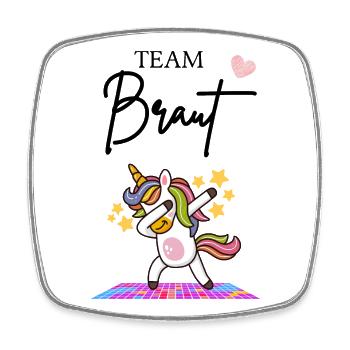 Team Braut - Viereckiger Kühlschrankmagnet - Weiß - Vorne