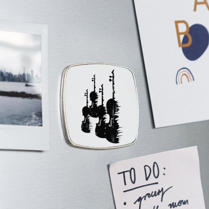 Square fridge magnet