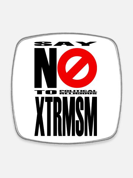 NO2XTRMSM - Square fridge magnet - white