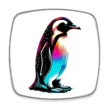 Pingouin - Magnet carré - blanc - Devant