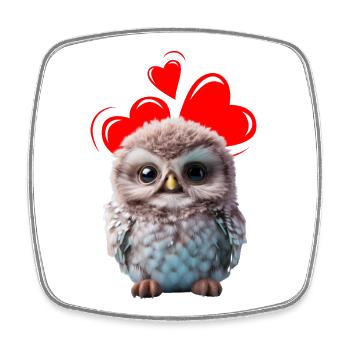 Valentinstag Geschenk,Happy Valentine's Day Shirt - Viereckiger Kühlschrankmagnet - Weiß - Vorne