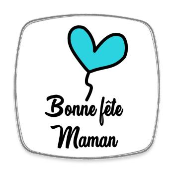 MAMA. MUTTERTAG. SCHÖNEN MUTTERTAG - Viereckiger Kühlschrankmagnet - Weiß - Vorne