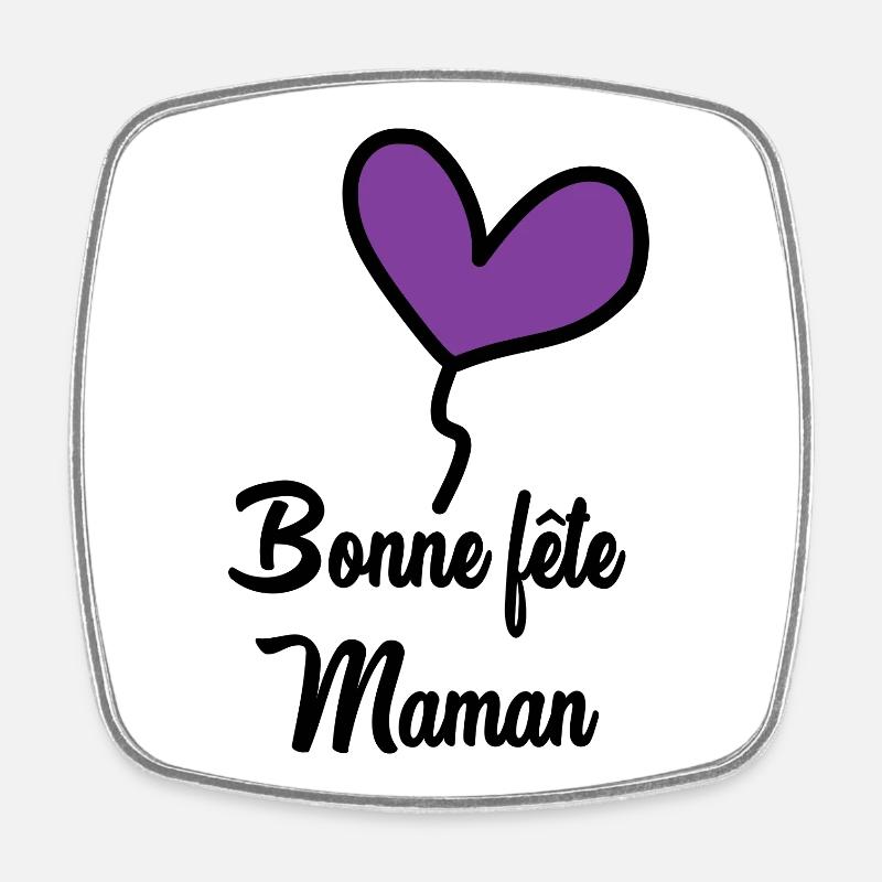 HAPPY MOTHER'S DAY - Square fridge magnet - white