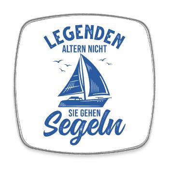 Segeln Segelboot Segler Segelsport - Viereckiger Kühlschrankmagnet - Weiß - Vorne