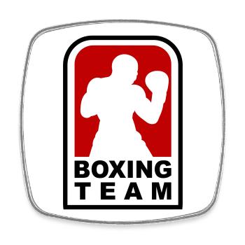 Boxing Team Design for Boxing Gyms and Martial Arts - Square fridge magnet - white - Front