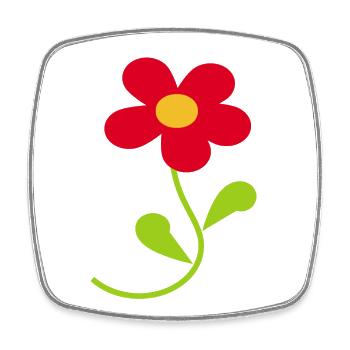 Mother's Day Gift Mother's Day Gift Idea - Square fridge magnet - white - Front