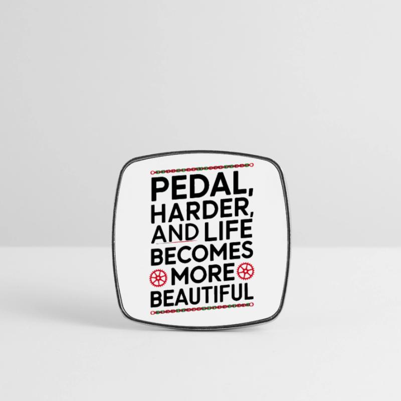 Conception de citation de cyclisme motivant Magnet carré
