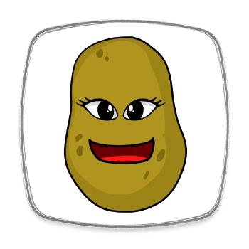 Potato Gardener Farmer Gardening Hobby Gardener - Square fridge magnet - white - Front