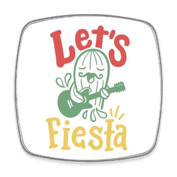 Cinco de Mayo Fiesta mexikanische Party - Viereckiger Kühlschrankmagnet - Weiß - Vorne