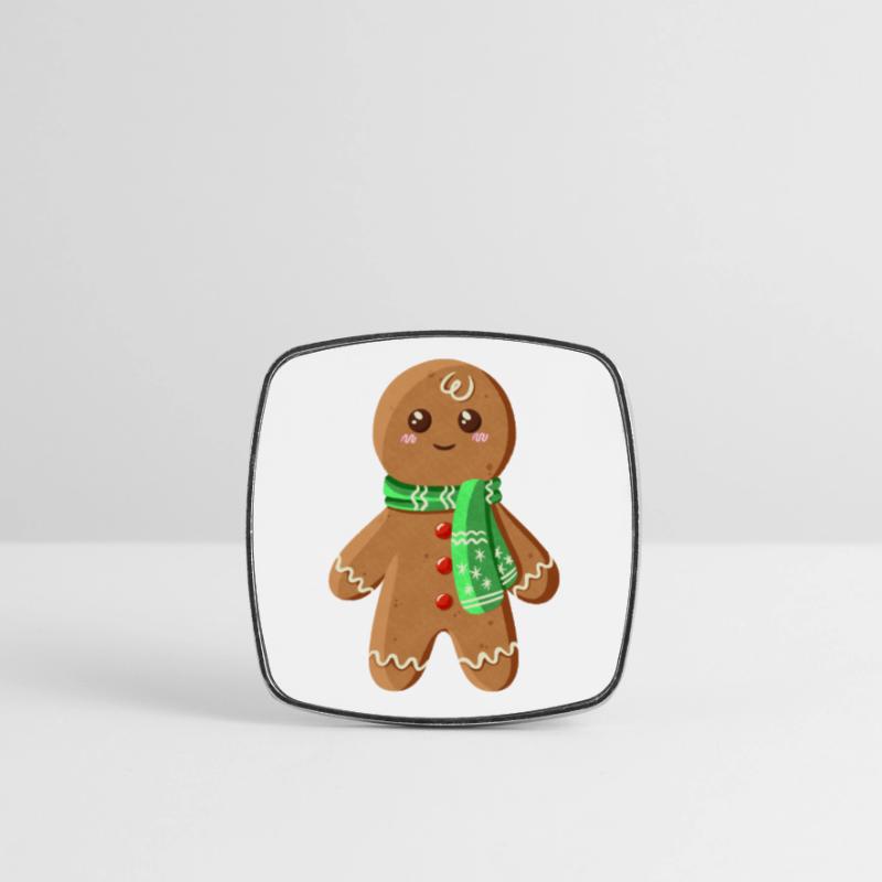 Süßer Lebkuchenmann Viereckiger Kühlschrankmagnet
