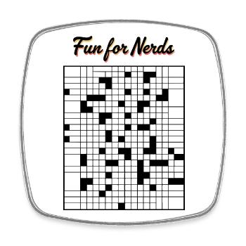 Spaß für Nerds - Viereckiger Kühlschrankmagnet - Weiß - Vorne