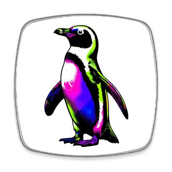 Penguin - Square fridge magnet - white - Front
