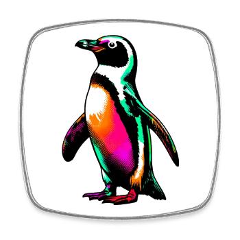 Penguin - Square fridge magnet - white - Front