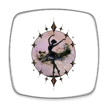 Dancing dancer - Square fridge magnet - white - Front