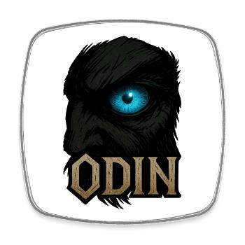Odin's Eye - Square fridge magnet - white - Front