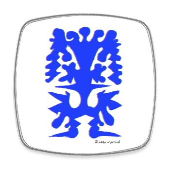 Proyecto_nuevo_-6- - Square fridge magnet - white - Front