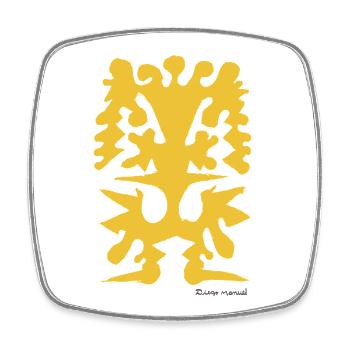 Proyecto_nuevo_-1- - Square fridge magnet - white - Front
