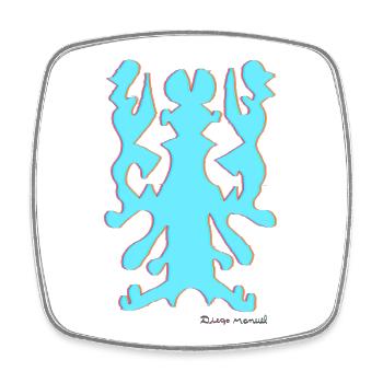 Proyecto_nuevo_-6-_-1-_-6- - Square fridge magnet - white - Front
