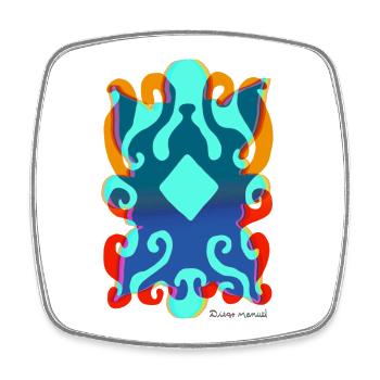 forms-tapestry-2023-2_-5- - Square fridge magnet - white - Front