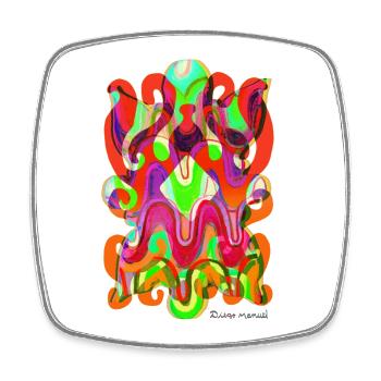 forms-tapestry-2023-2_-8- - Square fridge magnet - white - Front